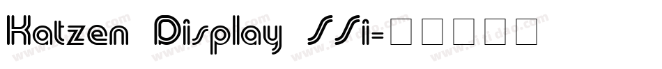 Katzen Display SSi字体转换